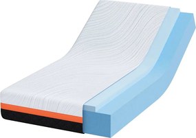 vidaXL Στρώμα Λευκό και Μαύρο 80 x 160 cm Ζακάρ ύφασμα