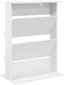 vidaXL Ράφι Περιοδικών Λευκό 70 x 41 x 96 εκ. Επεξεργασμένο ξύλο