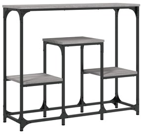 vidaXL Τραπέζι Κονσόλα Γκρι Sonoma 89,5x28x76 εκ. Επεξεργασμένο Ξύλο