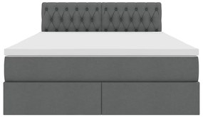 vidaXL Κρεβάτι με αποθηκευτικό χώρο και στρώμα με στρώμα 140 x 190 cm
