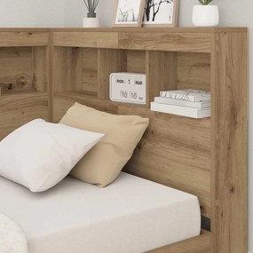 vidaXL Κεφαλάρι Αποθήκης artisan δρυς 100 cm Επεξεργασμένο ξύλο