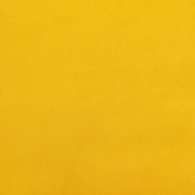 Πάγκος Κίτρινο 100x35x41 εκ. Βελούδινος - Κίτρινο