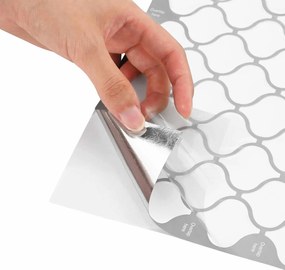 vidaXL Tile Λαμπτήρα 10 pcs Λευκό 27 x 27 εκ. Πολυουρεθάνη και PET