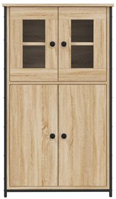 vidaXL Ντουλάπι Sonoma Δρυς 62 x 32 x 106,5 εκ.από Επεξεργασμένο Ξύλο
