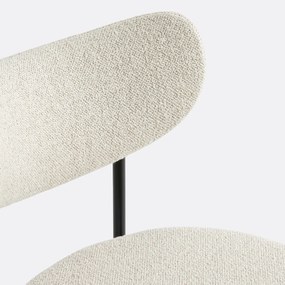 Σετ 2 καρέκλες με ανάγλυφη υφή, Albane