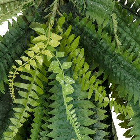 GloboStar® Artificial Garden FERN HANGING BRANCH 20247 Τεχνητό Διακοσμητικό Κρεμαστό Φυτό Φτέρη Υ120cm