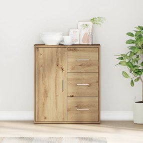 vidaXL Πλαϊνό γραφείο artisan δρυς 60 x 31 x 70 εκ Επεξεργασμένο ξύλο