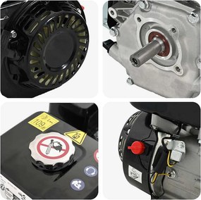 Βενζινοκινητήρας 6,5 HP 4,8 kW Μαύρος
