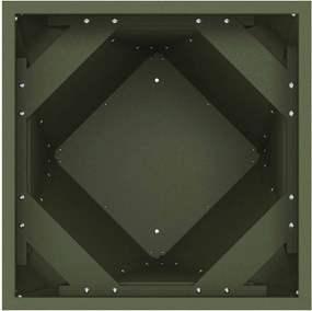 vidaXL Γλάστρα Ελιά Πράσινη 40 x 40 x 75 cm Ατσάλι