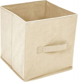 vidaXL Ντουλάπι με 4 Υφασμάτινα Καλάθια Κρεμ 63x30x71 εκ. από Ατσάλι