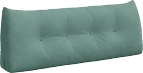 vidaXL Μαξιλάρι Πλάτης Θαλασσί 120 x 24 x 50 εκ Βελούδο