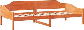 vidaXL Σκελετός Κρεβ. Χωρίς Στρώμα Καφέ Κεριού 90x200 εκ Μασίφ Πεύκο
