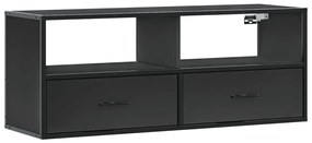 vidaXL Έπιπλο Τηλεόρασης Μαύρο 100x31x39,5 εκ. Επεξεργ. Ξύλο / Μέταλλο