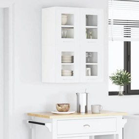 vidaXL Κρεμαστό ντουλάπι με αποθήκευση 2 pcs Λευκό 60 x 31 x 40 εκ
