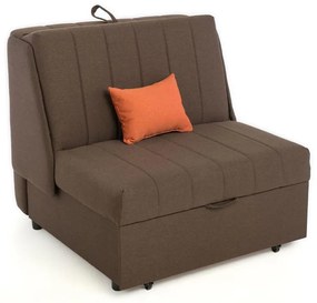 Πολυθρόνα New Montana Fylliana Καφέ - Πορτοκαλί Bombay 95x100x92 εκ. 95x100x92 εκ.