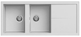 Νεροχύτης κουζίνας UNICO 500 Bianco 68 ELLECI 116x50cm