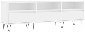 vidaXL Έπιπλο Τηλεόρασης Λευκό 150x30x44,5 εκ. Επεξεργασμένο Ξύλο