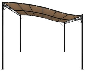 Τέντα Taupe 4 x 3 μ. 180 γρ./μ² από Ύφασμα και Ατσάλι - Μπεζ-Γκρι