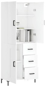 vidaXL Ντουλάπι Λευκό 69,5x34x180 εκ. από Επεξεργασμένο Ξύλο