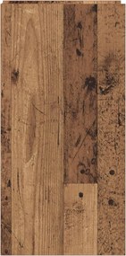 vidaXL Βάση φυτών Παλιό ξύλο 30 x 30 x 60 cm