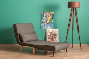 Πολυθρόνα-Κρεβάτι Σκούρο Γκρι FOLDE SINGLE 70x80x79