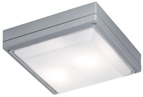 Φωτιστικό Οροφής - Πλαφονιέρα Sq. Leros IP54 4049300 Grey Viokef