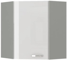 Επίτοιχο γωνιακό ντουλάπι Ingrid 60x60-Leuko