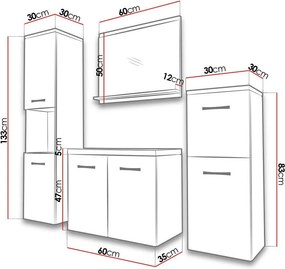 Σετ μπάνιου Malo-Fusiko - 0.00Χ0.00Χ0.00cm