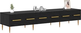 vidaXL Ντουλάπι TV Μαύρη Οξυά 150 x 36 x 30 εκ Επεξεργασμένο ξύλο