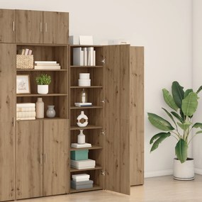vidaXL Highboard από δρυ 50x42.5x185 εκ. Σχεδιασμένο ξύλο