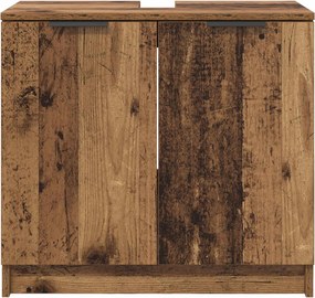 vidaXL Ντουλάπι Μπάνιου Παλιό Ξύλο 64,5 x 33,5 x 59 εκ.