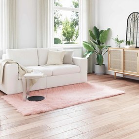 vidaXL Χαλί από τεχνητό πρόβειο δέρμα TAFALLA Ροζ 80 x 200 cm