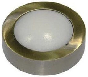 Απλίκα Φωτιστικό Τοίχου Ψυχρό Λευκό 5 LED 0.3W IP54 Στεγανό Στρογγυλό Lumen-3-973270-Ορείχαλκος 3-973270