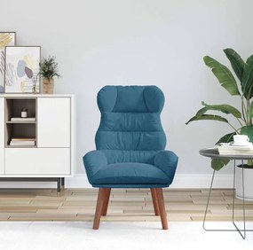 vidaXL Πολυθρόνα Μπλε 69 x 74 x 93 εκ. Βελούδο