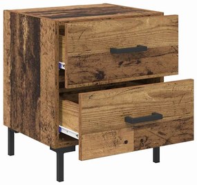 vidaXL Κομοδίνο 2 pcs Παλιό ξύλο 40 x 35 x 47,5 εκ Επεξεργασμένο ξύλο