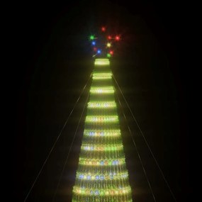 vidaXL Χριστουγεννιάτικο δέντρο LED 1544 LED πολύχρωμο 500 εκ.