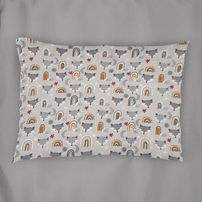 Μαξιλαροθήκη Παιδική Fox 527 Grey DimCol 35X45 35x45cm 100% Βαμβάκι