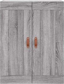 vidaXL Ντουλάπι Γκρι Sonoma 69,5 x 34 x 180 εκ. Επεξεργασμένο Ξύλο