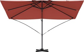 vidaXL Ομπρέλα ηλίου Τερακότα 351 x 250 x 260 εκ