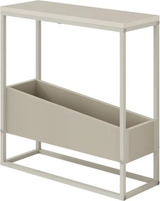 Τραπεζάκι βοηθητικό Lido Megapap χρώμα sandstone 60x22x62εκ.