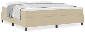vidaXL Κρεβάτι Box Spring με στρώμα σε ανοιχτό πράσινο και γκρι, διαστάσεις 200 x 200 εκ. από κορντούρα