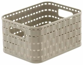 Καλάθι Αποθήκευσης 18lt Rotho Country Cappuccino