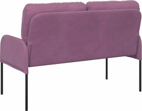 vidaXL Καναπέδες με μαξιλάρι 110cm Μοβ Κόντρα πλακέ