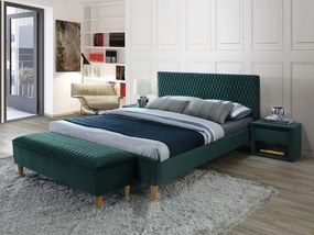 Επενδυμένο κρεβάτι Azurro 160x200 με Βελούδο σε χρώμα Πράσινο DIOMMI AZURROV160ZD