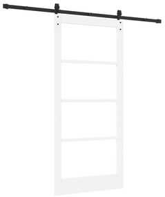 vidaXL Συρόμενη Πόρτα με Σετ Υλικών 'ORKDAL' Λευκή 93x202 cm