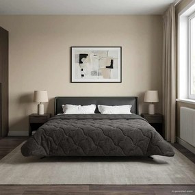 vidaXL Χειμερινό Παπλωματοθήκη 200 x 200 cm Χειμώνας Ανθρακί