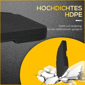 Βάση ομπρέλας Βάρος ομπρέλας 4 μερών, βάση ομπρέλας για πρόβολο ομπρέλα άμμο/νερό έως 60/70 κιλά