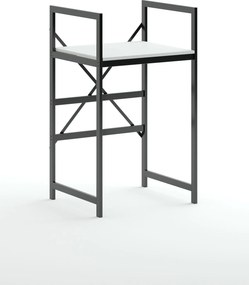 Ντουλάπι Πλυντηρίου Λευκό / Μαύρο CLICETO 70x60x116