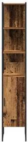 vidaXL Μονάδες Νιπτήρα Μπάνιου με ράφι 3 pcs Καφέ 33 x 33 x 185.5 εκ