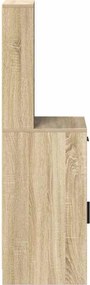 vidaXL Highboard Δρύς Sonoma 40 x 40,5 x 135 εκ. Επεξεργασμένο ξύλο